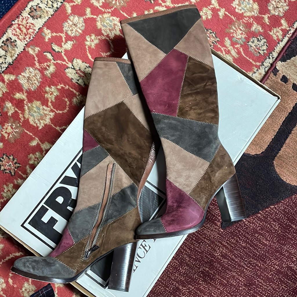 Frye Claude Patchwork Tall